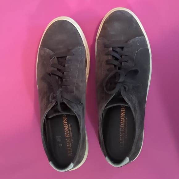 Allen Edmonds Men's Canal Court Suede grey 10D - Picture 2 of 4